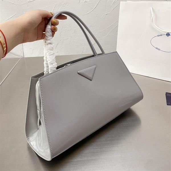 

designer women pp tote shoulder bag 2021 italy milano brand woman cowskin crossbody handbags patent leather large capacity beach h305n