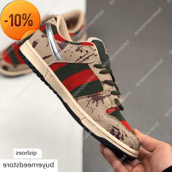 

g unc pro sb low freddy krueger og degrees mesh green men women cement black grey red fire designer sport trainers sneakers size 1th.