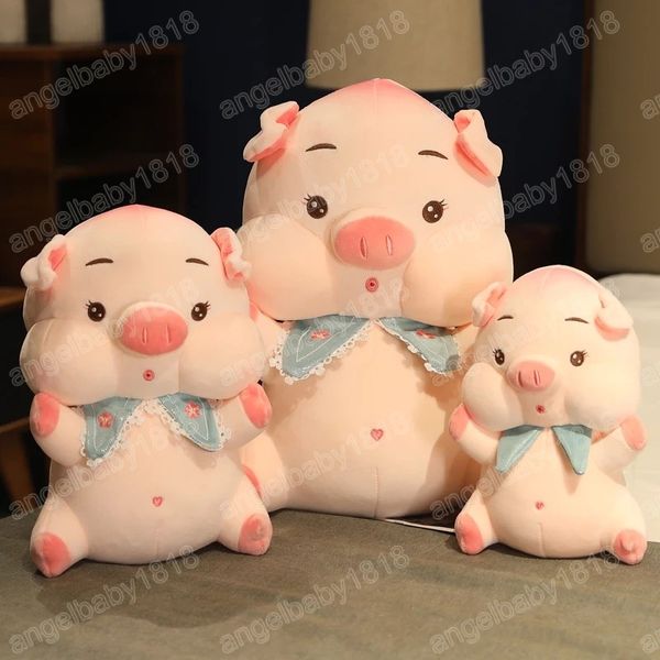 

Kawaii 26/32/43cm Fat Pig Plush Toys Stuffed Animal Baby Dolls Kids Appease Toy Pillow for Girls Birthday Chrismas Gifts, As picture
