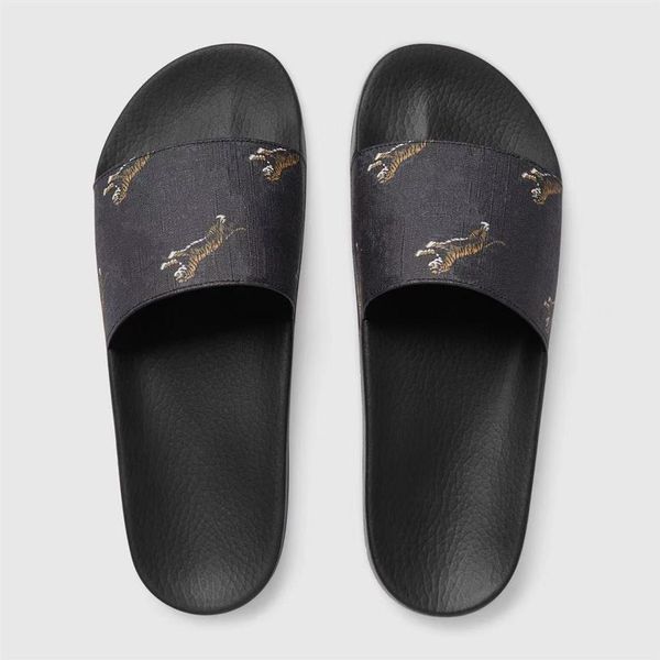 

classic male female rubber slippers summer beach slides many styles large sizes women men fashion sandals wild flat scuffs 210k, Black