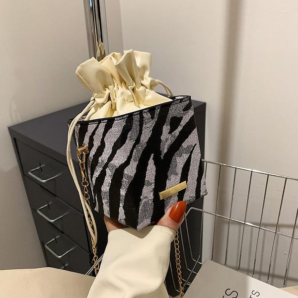 

evening bags spring bucket bag women's fashion chain crossbody small square printed box elegant shoulder