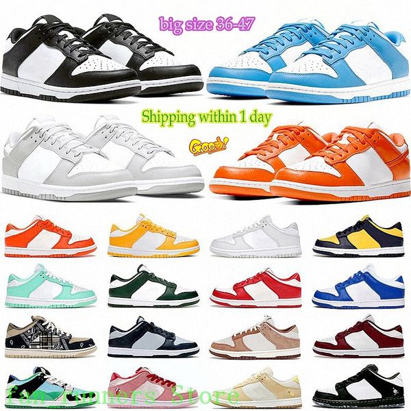 

shoes casual dunkes low big size 46 chunky grey black white panda chicago laser orange coast candy kentucky university blue red green brazil