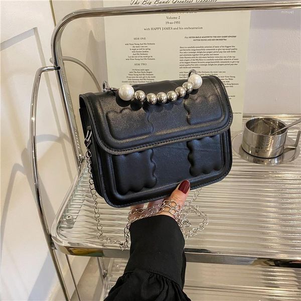 

evening bags mini bag fashion pearl chain portable lipstick pack crossbody