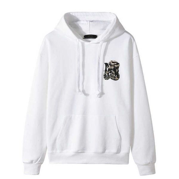 

men's hoody hoodie casual sweater designer sweatshirt autumn winter high street fashion man amii personality python print youth jacket, Black