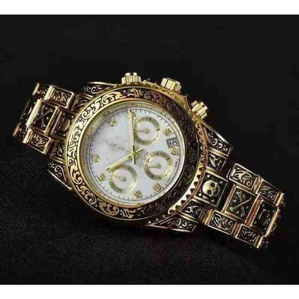 

chronograph designer luxury watches men's wristwatch business sports bar needle three fashion temperament leisure banquet, Slivery;brown