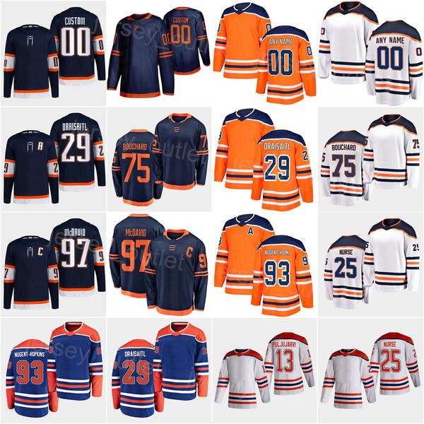 

men kids women hockey reverse retro 29 leon draisaitl jersey 97 connor mcdavid 93 ryan nugent-hopkins 18 zach hyman 75 evan bouchard 13 jess, Black;red