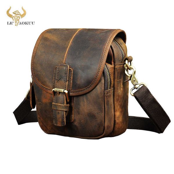 

fashion leather multifunction travel crossbody satchel messenger bag design cigarette case 6" phone pouch waist belt 1168 221101