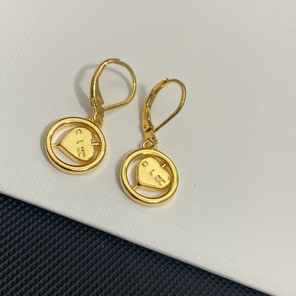 

charm exquisite jewelry earrings selected luxury earrings gifts designed for women young people love popular brands birthday size 1.2x3.2cm, Golden