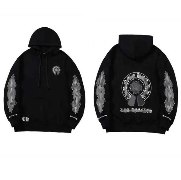 

luxury men's fashion jackets sweatshirts designer classic hoodies zipper hooded sweater cross pullover sanskrit hoodie casual men women, Black;brown