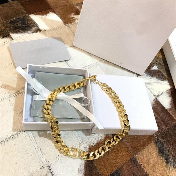 

c2109 c2118 european and american fashion brass custom chain hand catenary set decoration simple letters joker design clavicle cho239c, Black