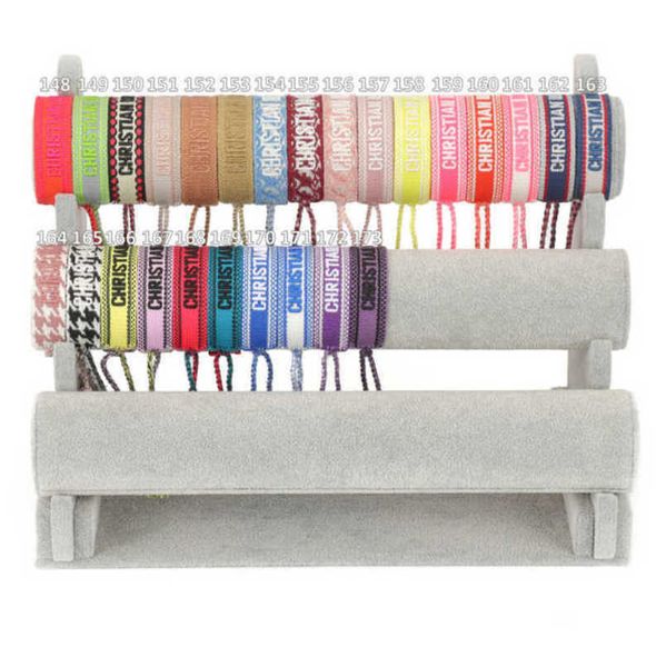 

women's fashion luxury bracelets brand d designer bangle jewelry embroidered word bracelet letter rope woven tassel simple trinket men, Golden;silver