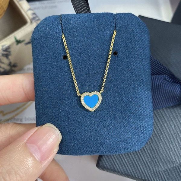 

necklaces bracelet designer jewelry blue love necklace fashion temperament collarbone chain, Silver