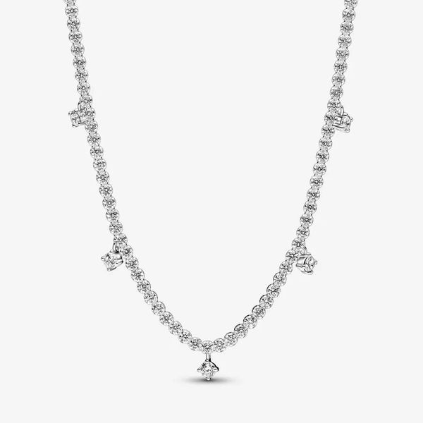 

star pendant necklace charm earrings diy fit pandora style snowflake chain women's jewelry, Silver