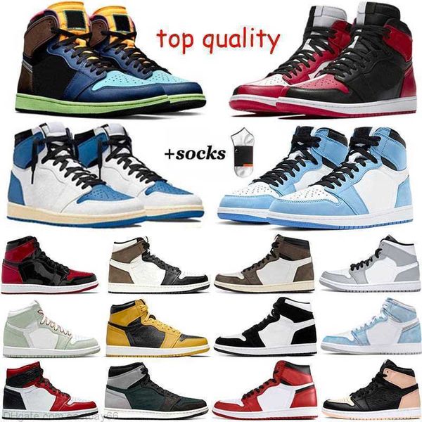 

basketball shoes designer sneakers trainers patent leather hyper royal dark mocha homage university blue sport jumpman 1 running og high 1s