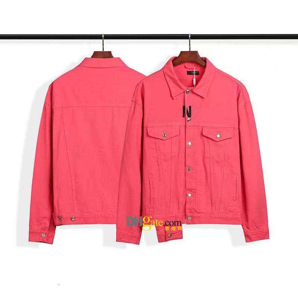 

luxurymens jackets denim coat men womens pairs style winter coats fashion classic print jacket stylist outwear 3 color, Black;brown