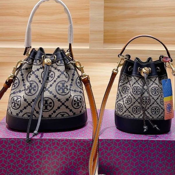 

shoulderbags fashion designer bags torysburchs handbag leather new bucket bag tb denim canvas shoulder messenger luxury