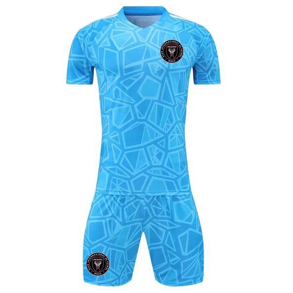 

goalkeeper kits running sets 22-23 inter miami cf soccer jerseys men football shirt 2023 sport short sleeves goalie mens kit sports wear, Black;blue