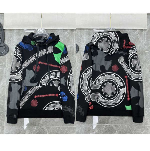 

luxury fashion men's jackets sweatshirts designer classic hoodies ch zipper hooded sweater casual men women cross pullover sanskrit hoo, Black;brown