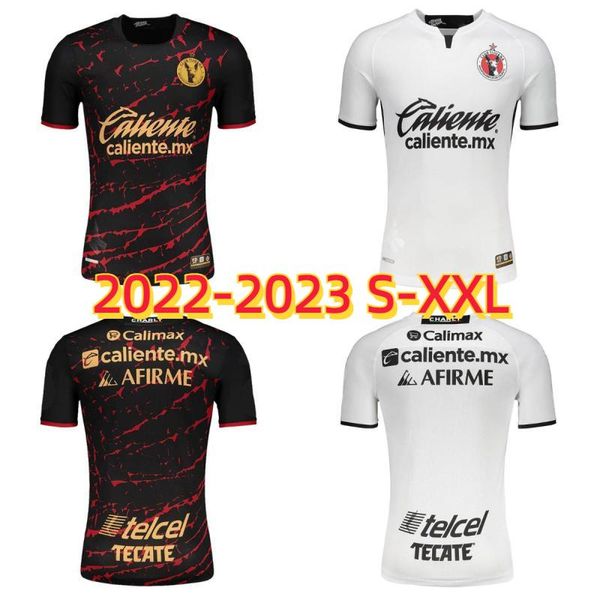 

2022 2023 club tijuana soccer jersey short sleeve 22 23 castillo j. montecinos rodriguez b. diaz lopez home away man football shirts uniform, Black
