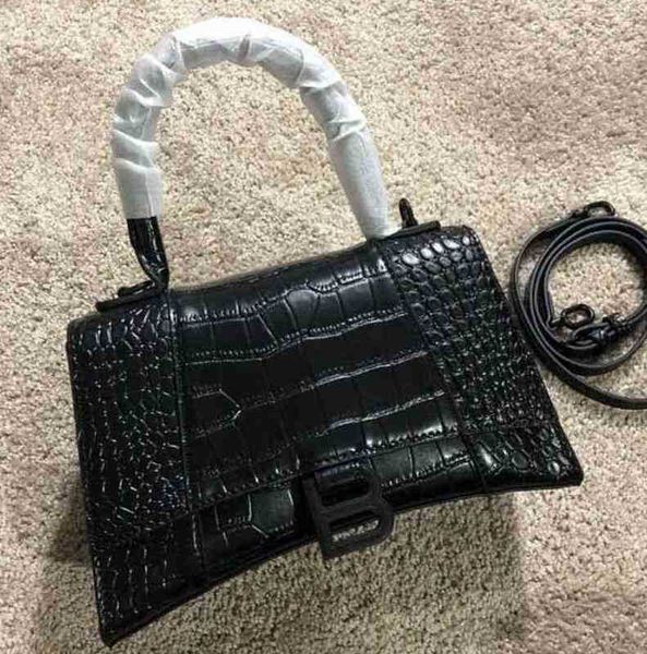 

bags designer balencigas crossbody 2022 women's summer hourglass crocodile leather shoulder spring
