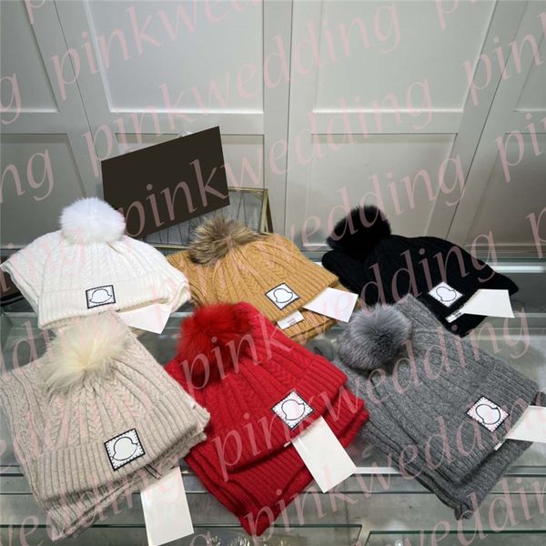 

winter thick wool hat women cashmere scarf fashion warm mens knit beanies scarves set, Blue;gray