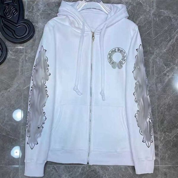 

fashion luxury men's sweatshirts designer classic women jackets hoodies zipper hooded sweater casual cross pullover sanskrit hoodie co, Black