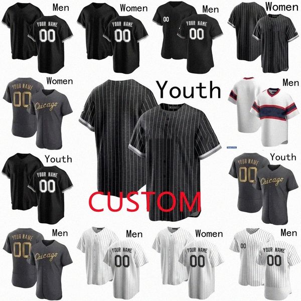 

southside chicago 7 tim anderson baseball jersey white sox eloy jimenez jose abreu 88 luis robert yoan moncada bo jackson lucas giolito yerm, Black