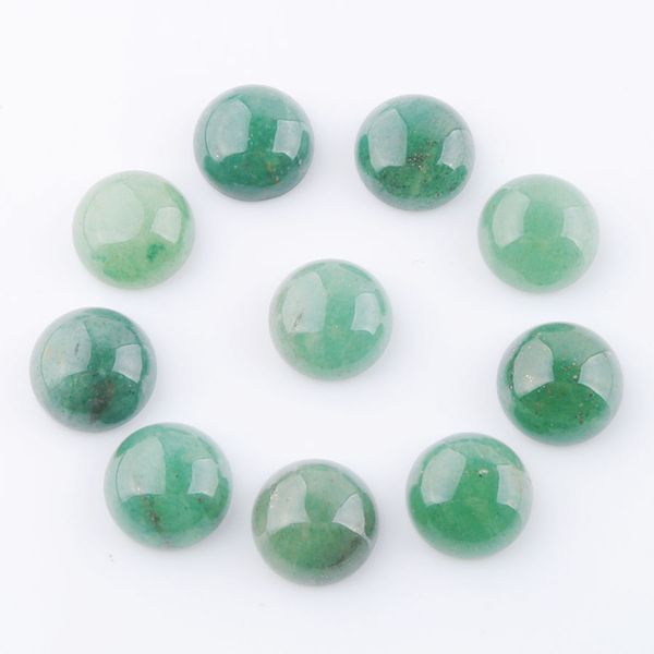 

natural loose gemstones aventurine 12mm round cabochon cab no hole fit accessories for diy jewelry making finding u3252, Black