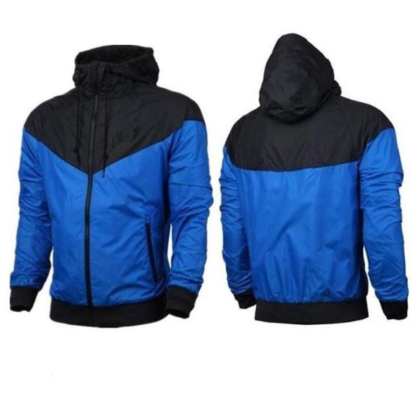 

fashion new men women jacket spring autumn fall casual sports wear clothing windbreaker hooded zipper up coats250i, Black;brown