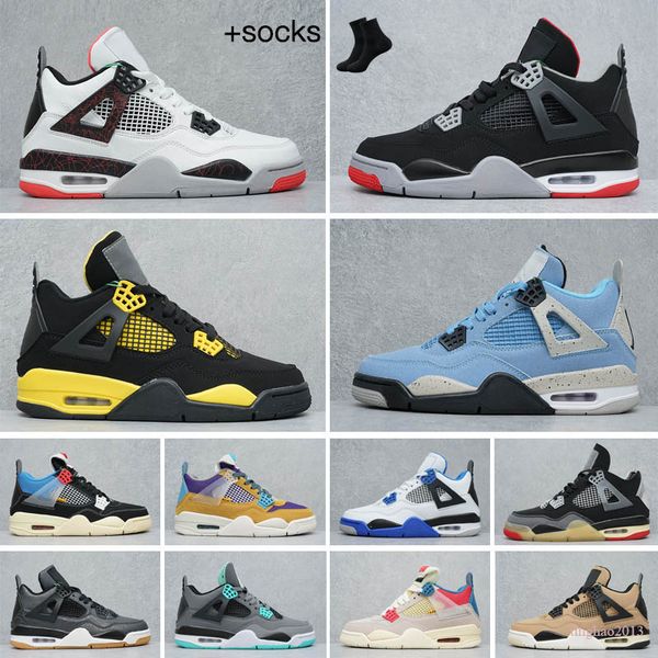 

university blue 1 jumpman 1s hype royal twist unc mens basketball shoes black cat bred 4 4s fire red white cement sail what the guava ice