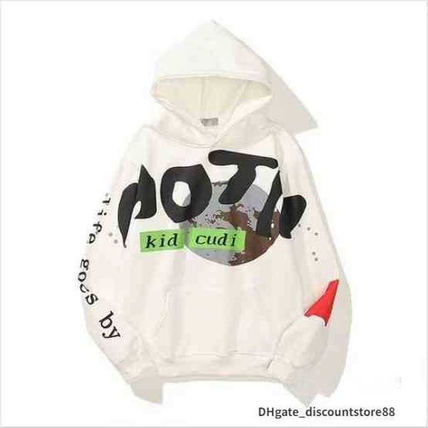 

fleece drew hoodies 21ss men hoodie cpfm ye must be born again letter printed high street hip hop hoodies 6 color hooded sweatshirt warm swe, Black;brown