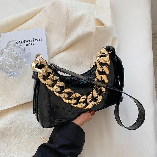 

evening bags stylish good texture bag women's stone pattern underarm chain handbag shoulder messenger