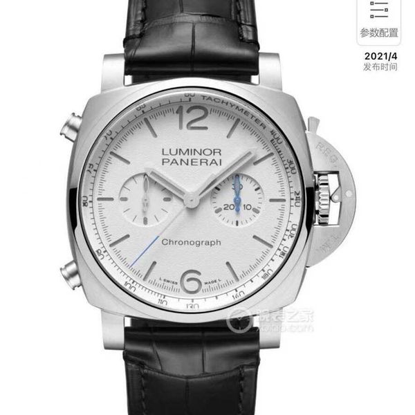 

luxury watches for mens mechanical watch paneraiss swiss automatic movement sapphire mirror 47mm imported cowhide watchband brand italy spor, Slivery;brown