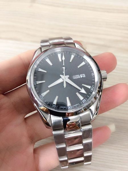 

mens watch automatic machinery movement watches sapphire scratch resistant glass steel case strap super waterproof 017, Slivery;brown