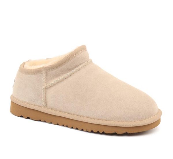 

designer luxury women boots classical mini u5854 snow boot keep warm sheepskin cowskin genuine leather plush boot, Black