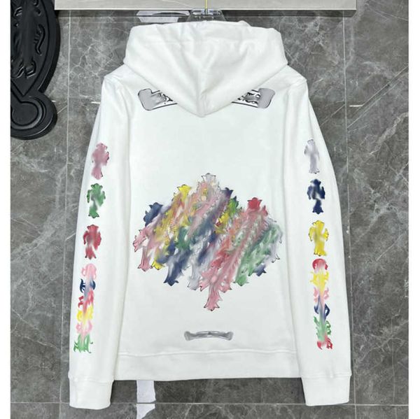 

fashion mens luxury sweatshirts designer hoodies zipper sanskrit graffiti hooded sweater cross pullover hoodie casual women coat sweatshirt, Black;brown