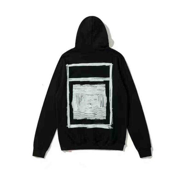 

oil painting off designer mens hoodies x printed black white hoodie hooded casual harajuku pullovers streetwear hoody asian size