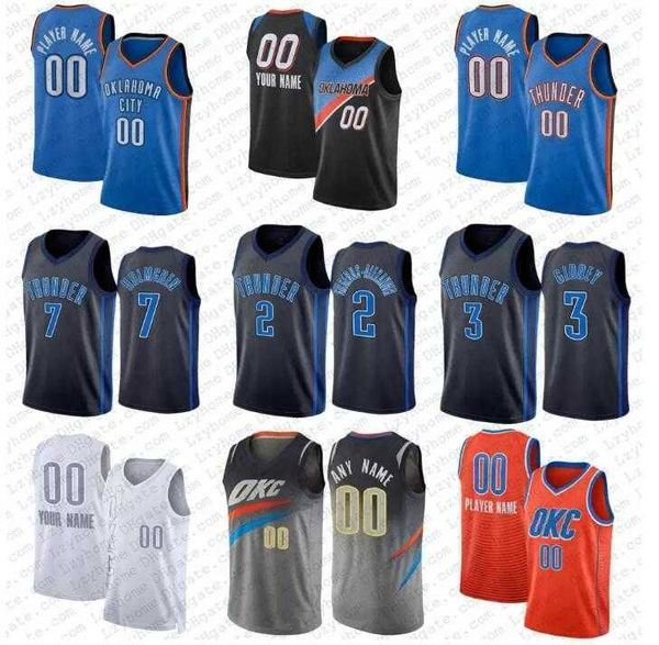 

men women youth oklahoma''city thunder''custom 34 kenrich williams 50 jeremiah robinson-earl 8 jalen williams 97 eugene, Black;red