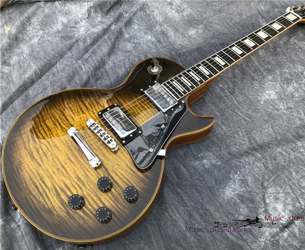 

electric guitar rosewood fingerboard chrome hardware delivery can customize finish gloss fret binding