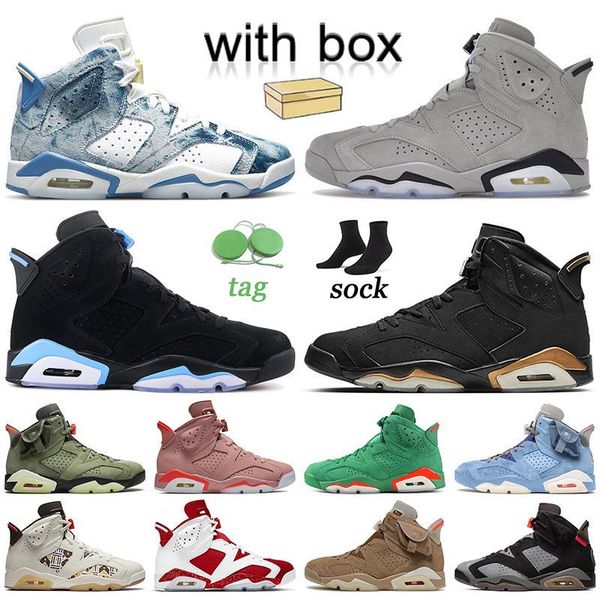 

jumpman 6 with box basketball shoes mens womens fashion 6s georgetown dmp red oreo black cat hare ts british khaki black infrared unc hommes