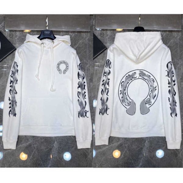 

luxury fashion mens sweatshirts designer women jackets hoodies zipper sanskrit graffiti hooded sweater cross pullover hoodie casual coat sw, Black
