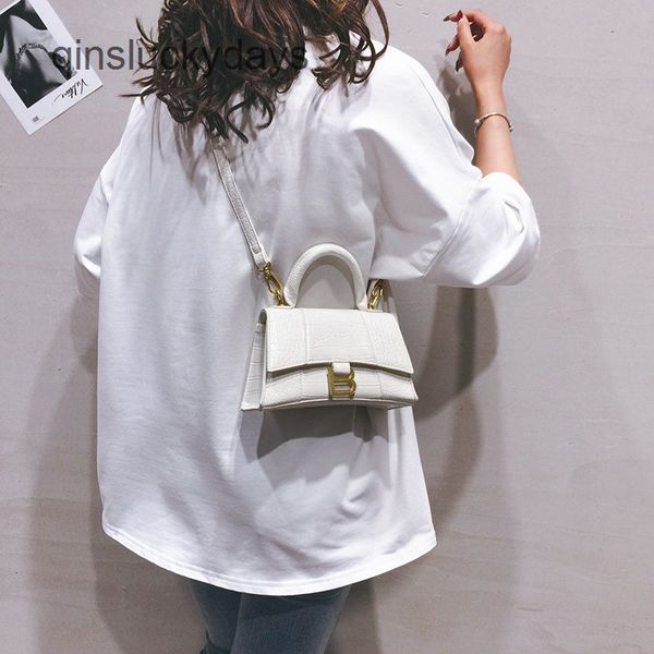 

designer balencaigs hourglass shoulder bags outlet uk ins niche design advanced small bag women 2022 new fashi7csz