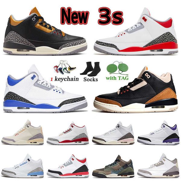 

basketball shoes 3s sneakers fashion fire red retro black gold desert elephant unc racer blue women mens jumpman 3