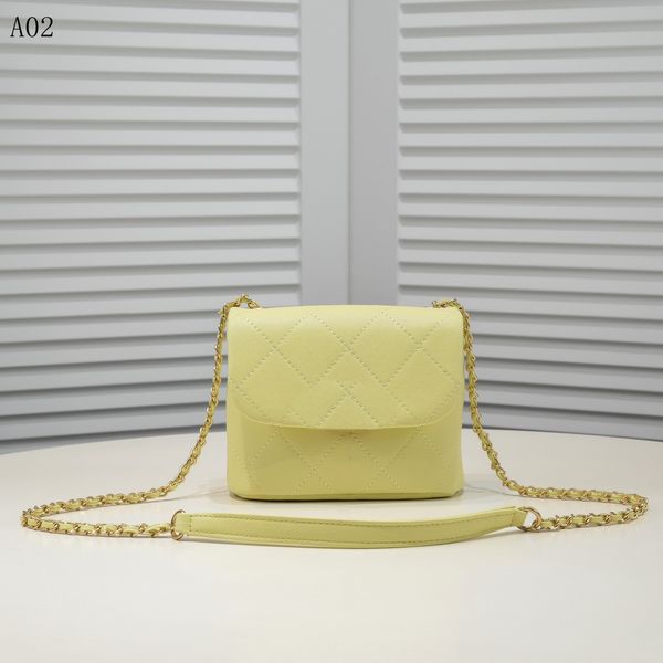 

boutique shoulder bag women's luxury designer leather crossbody bags fashion hardware chain casual mini bag size 17x14cm box invoice