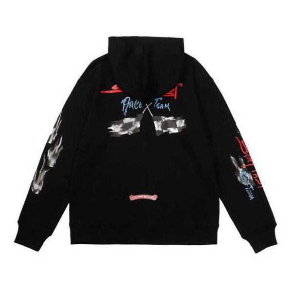 

luxury mens fashion jackets sweatshirts designer hoodies sanskrit sweater zipper hooded cross pullover hoodie casual men women coat jacket, Black;brown