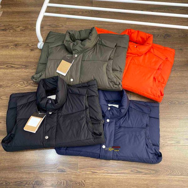 

23s luxurymen's designer down vest jacket luxury autumn winter jacket fashion letter embroidery women's vests ackets size m-3xl, Black;white