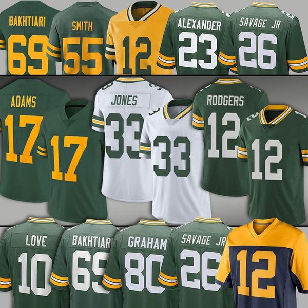 

mens custom jersey 12 aaron rodgers football''nfl''jerseys green bays''packers''33 aaron jones lazar