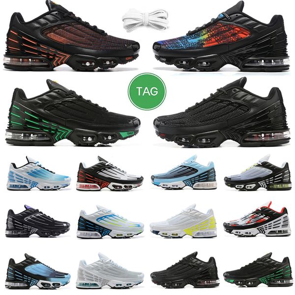 

tns tn plus 3 mens women running shoes triple black green university blue white grey red multi-colors fashion trainers sports sneakers
