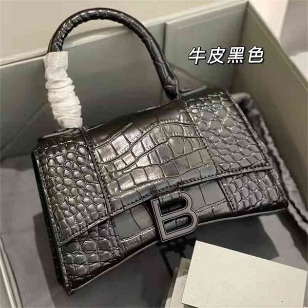 

designer balencigas handbags hourglass bags high version crocodile leather women's star same mini portable messenger n3hq