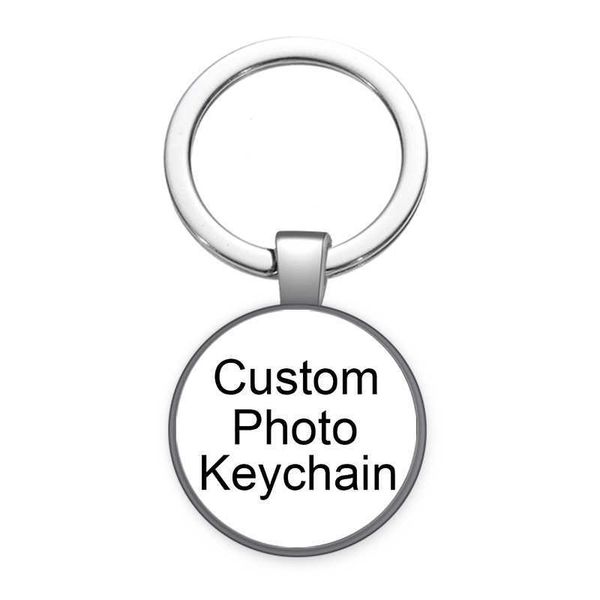 

fashion keychainskeychains lanyards personalized p o custom pictures glass cabochon chain bag car rings holder charms silver plated chains m